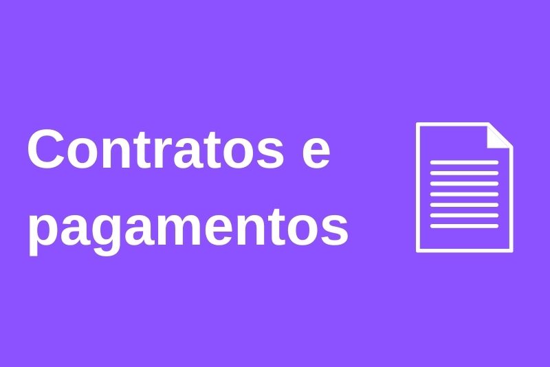 Contratos e processo de pagamento